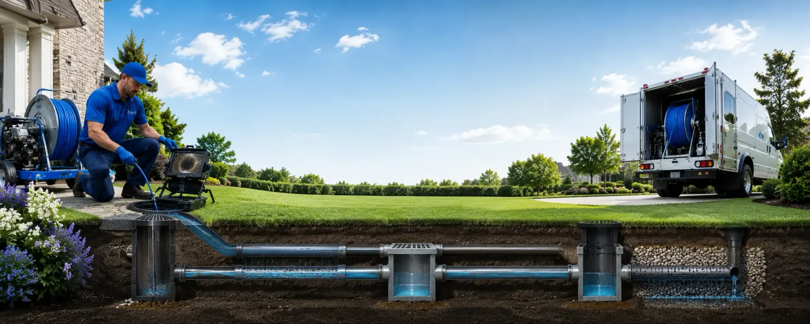 Outdoor drain cleaning information for Oxford, GA